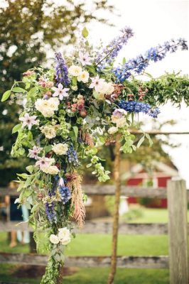 how to attach flowers to wedding arch